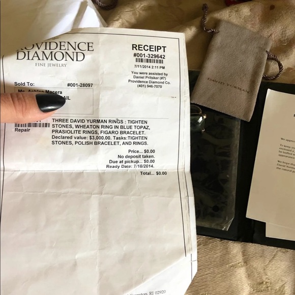 David Yurman Cushion Point Prasiolite Ring - Picture 9 of 16